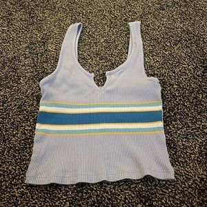 Light blue cropped tank